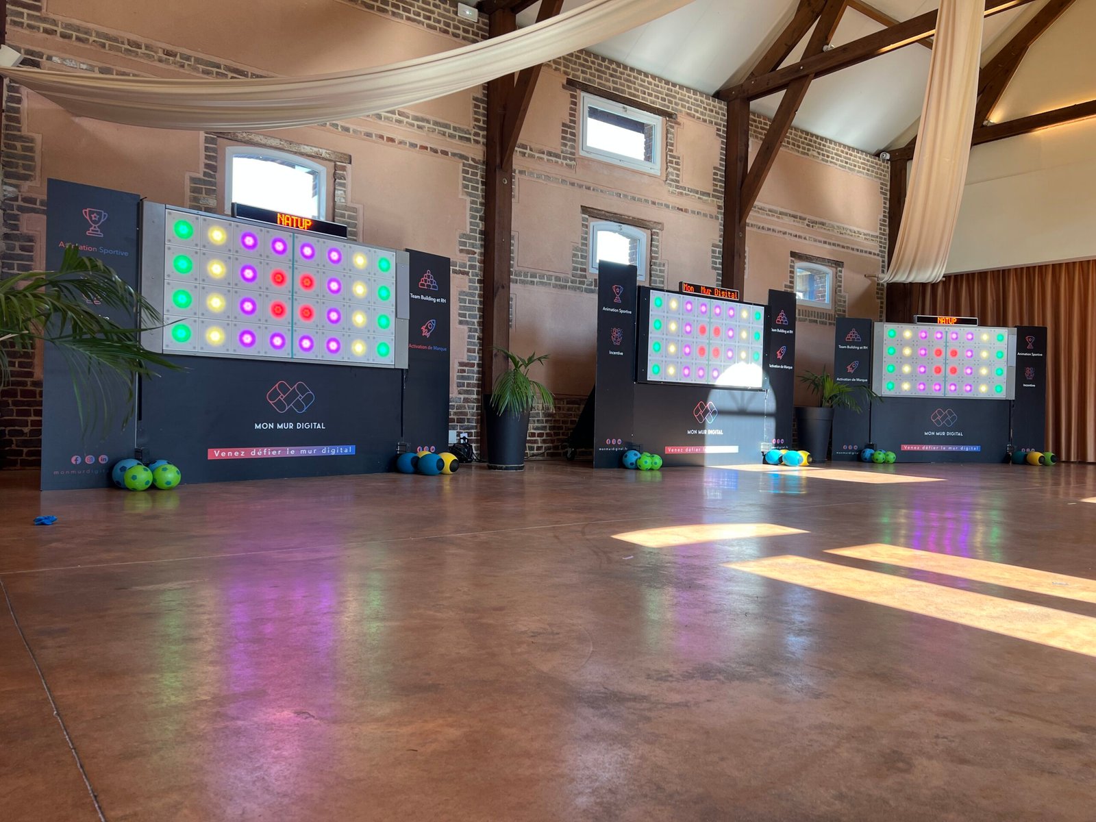 Team building Mur Digital — 3 murs pour un tournoi d'entreprise